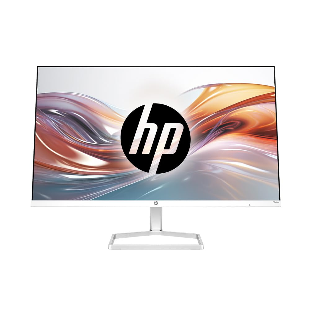 HP Series 5 23.8 inch FHD Monitor with Speakers - 524sa, 23.8inch(60.5cm),FHD(1920 x 1080),300 nits,Integrated Speakers, Eys Ease,Anti-Glare