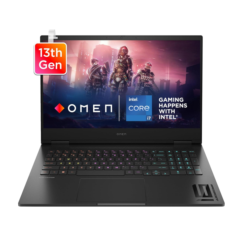 HP OMEN 16 16.1" FHD 165Hz Gaming Laptop (Intel 13th Gen Core i7-13700HX, 16GB DDR5 RAM, 1TB SSD, Geforce RTX 4060 8GB) Backlit Gaming Laptop, WiFi 6E, IST Cable, Win11