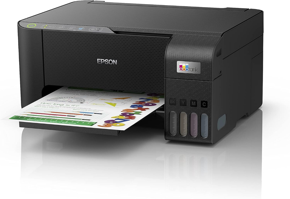 Epson Ecotank L3250 A4 Wi-Fi All-in-One Ink Tank Wireless Colour Home Inkjet Printers Ink, Black