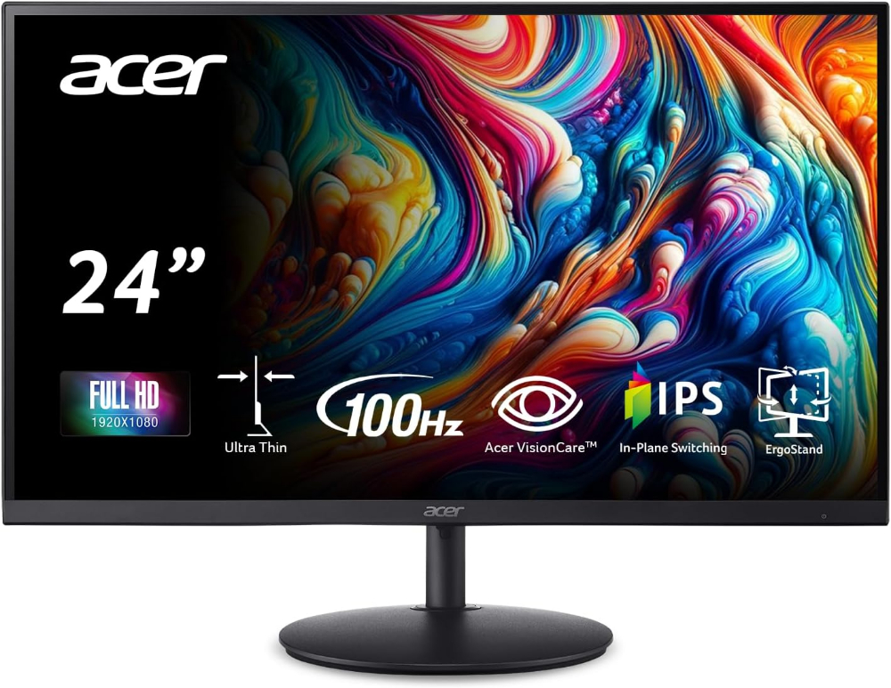 Acer 24-inch Edge-to-Edge Full HD IPS Display