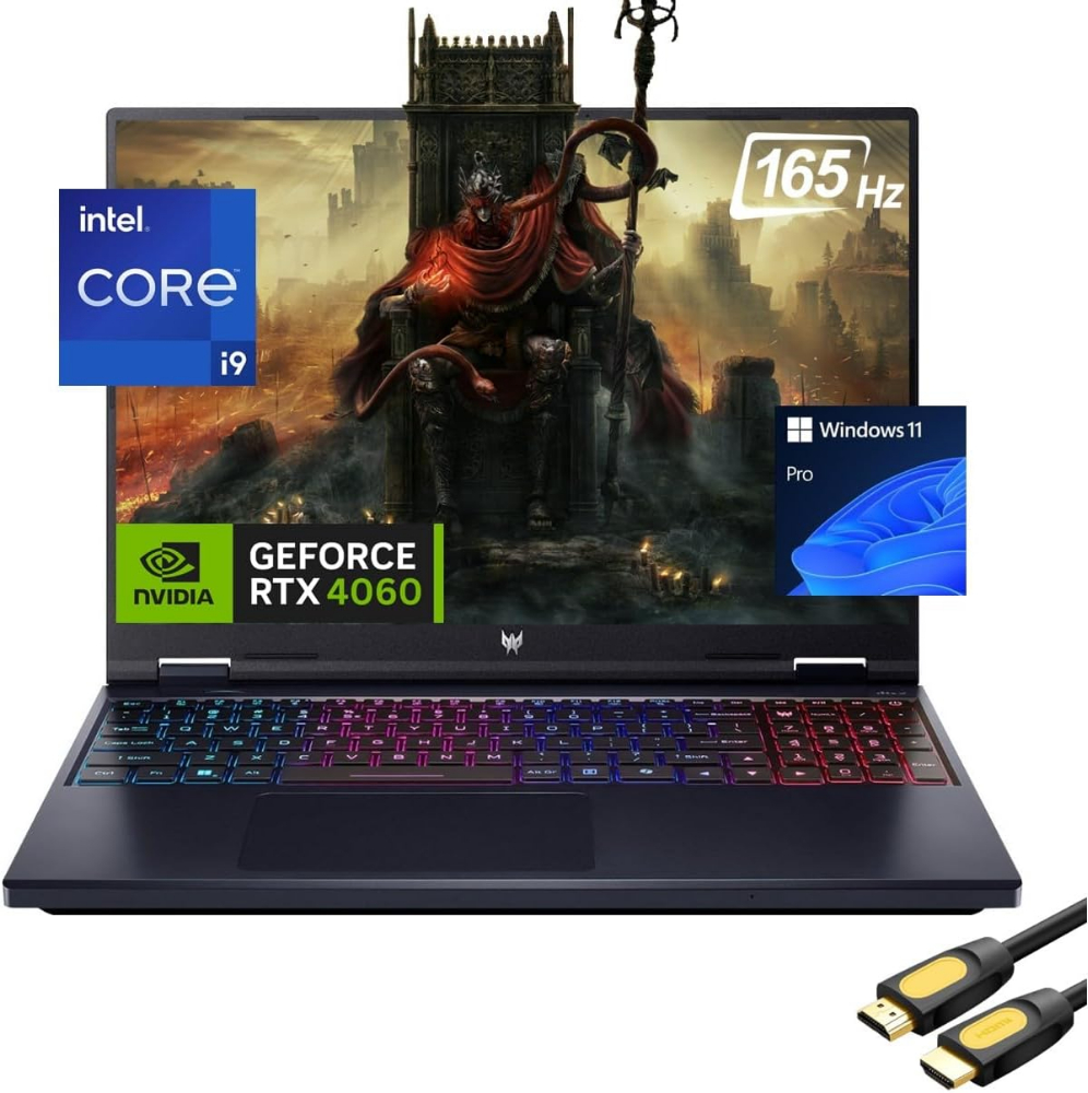 Acer Predator Helios Neo 16 Gaming Laptop 14th Gen Intel Core i9 Processor 16 GB1 TB SSD NVIDIA 8GB GDDR6 Graphics