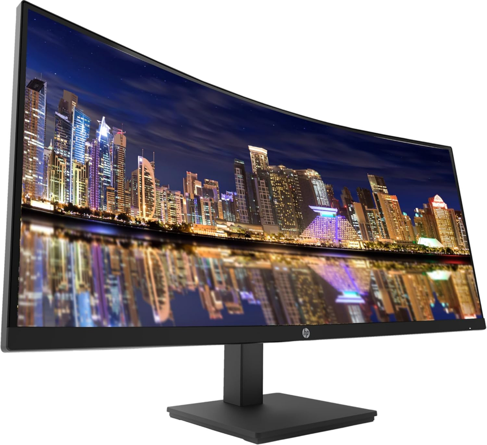 HP P34hc G4 WQHD USB-C Curved Monitor, SuperSpeed USB Type-C 5Gbps signaling rate (up to 65W USB Power Delivery,