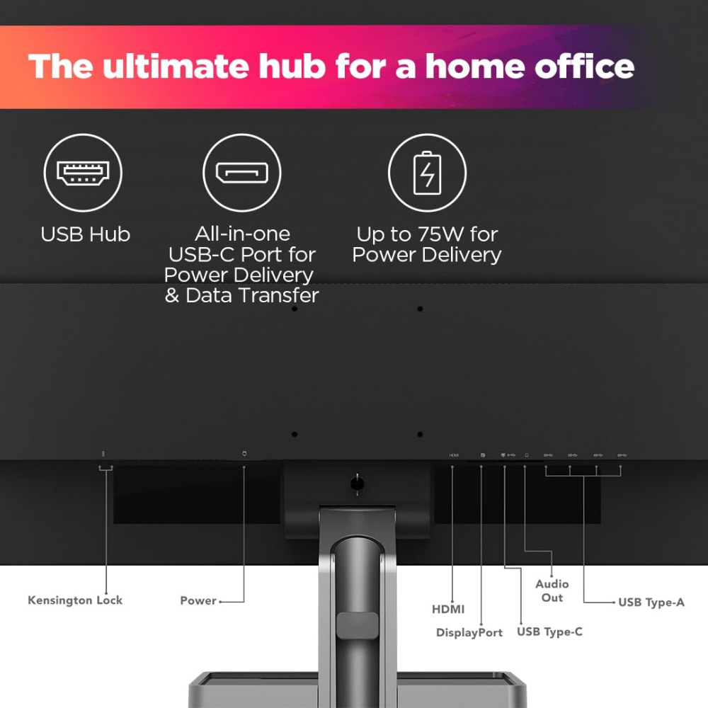 Lenovo L-Series L32p-30, 31.5Inch(80 Cm) 3840 X 2160 Pixels 4K UHD IPS Monitor |2X3W Speakers, AMD Freesync, USB Hub, USB-C Port for Power & Data Transfer (PD 75 W), Eyesafe Cetified (Raven Black)