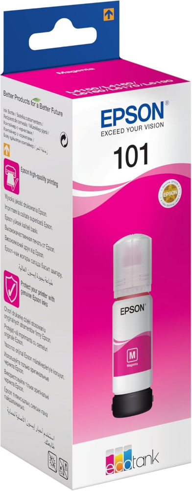 Epson 101 EcoTank Ink Bottle - Cyan/Magenta/Yellow (70ml)