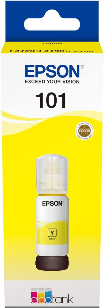 Epson 101 EcoTank Ink Bottle - Cyan/Magenta/Yellow (70ml)