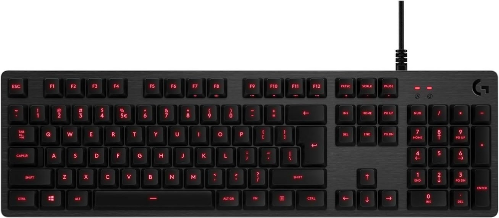 Logitech G413 Backlit Mechanical Gaming Keyboard with USB Passthrough – Carbon