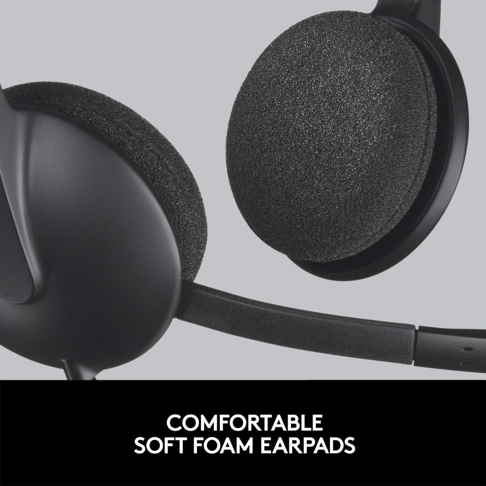 Logitech H340 USB Headset with Noise-Cancelling Mic