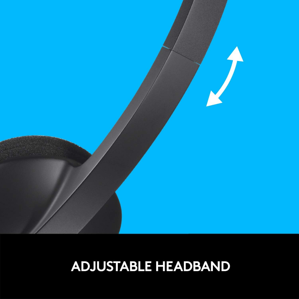 Logitech H340 USB Headset with Noise-Cancelling Mic