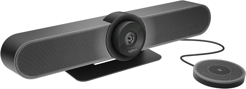 Logitech MeetUp Video Conferencing System, Ultra HD 4K/1080p/720p, 3 Microphones/Adjustable Speakers, Wide Field of View 120°