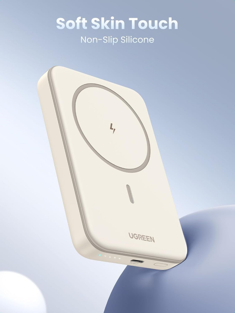 UGREEN Magnetic Power Bank, 10,000mAh Wireless Portable Charger, PD 20W Fast Charging Battery Pack with USB-C for Magsafe, iPhone 16/16 Pro/15/15 Plus/15 Pro/15 Pro Max, iPhone14/13/12 Series