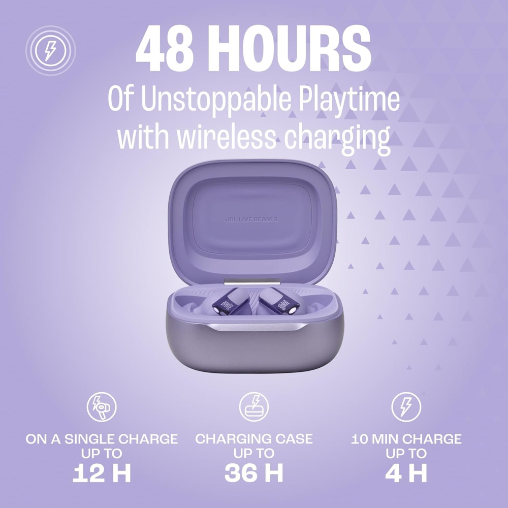 JBL LIVE Beam 3 True wireless Earbuds with noise cancelling