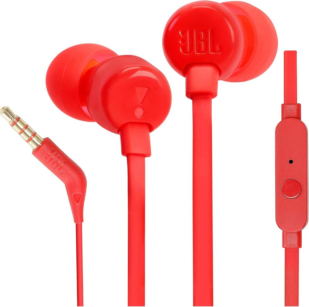 JBL Tune 110 Wired In-Ear Headphones with JBL Pure Bass Sound