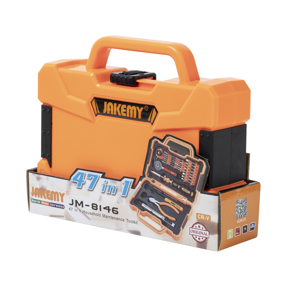 JAKEMY JM-8146 47-in-1 Multifunctional Household Maintenance Tools Kit