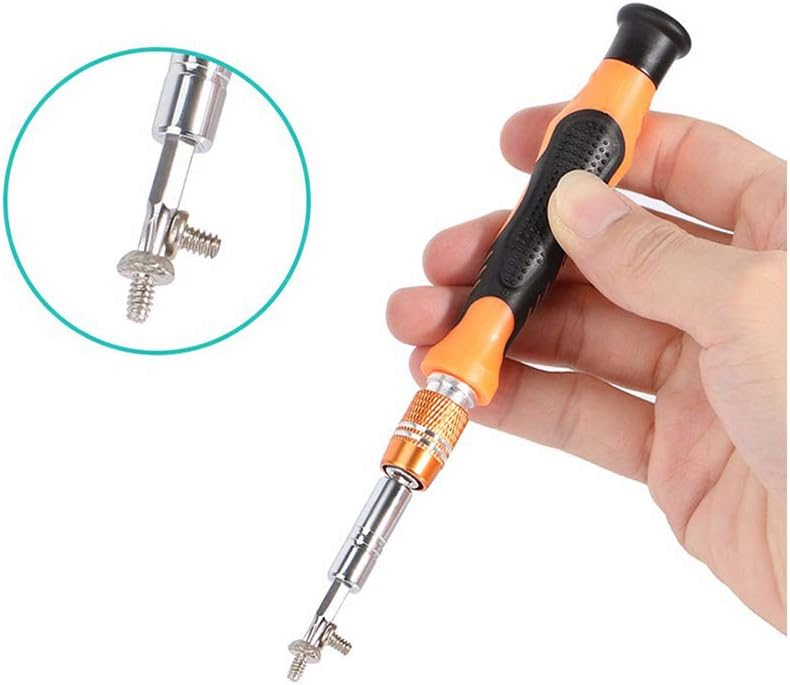 JAKEMY 58 IN 1 Professional hardware tool screwdriver set kit, Tool Set with 1 Non-slip Ergonomic Handle, 1 Extension Bar, 1 Flexible Extension Bar, 1 Connector and 54 CRV Material Bits