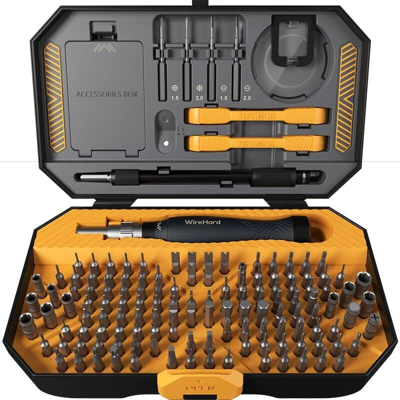 JM-8183 Precision Screwdriver Set, 145 in 1 Precise Magnetic Small Screwdriver Set for Repair Computer, PC, Cellphone, Game Console, Watch, Eyeglasses,Laptop, Xbox, PlayStation, Electronics, Toys