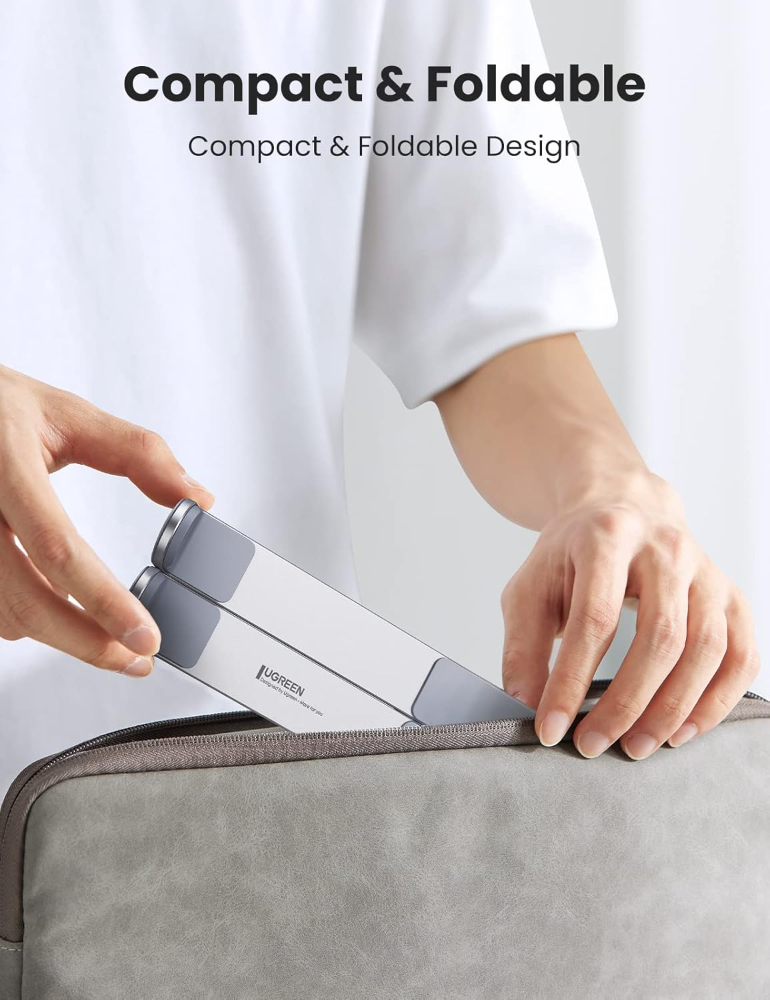 UGREEN Foldable Adjustable Laptop Stand  Portable Ergonomic Desk Holder