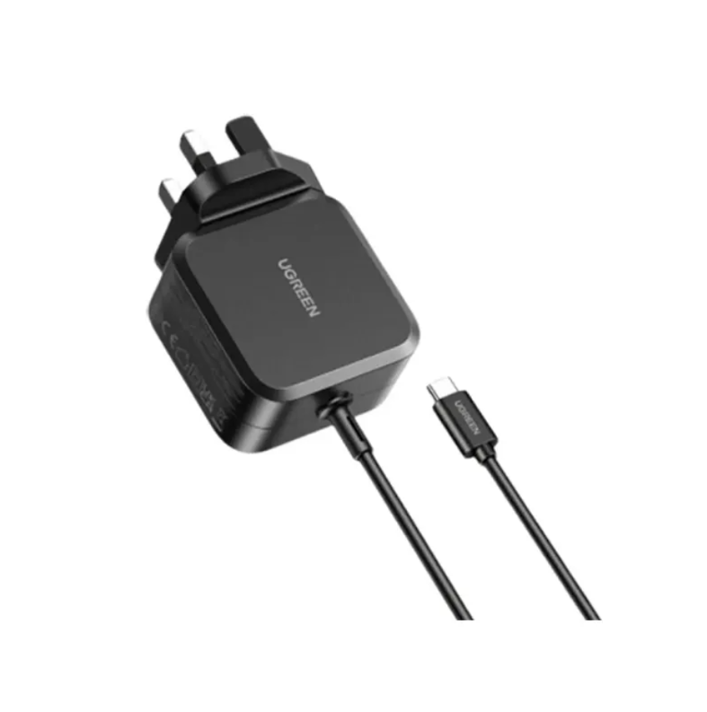 UGREEN USB-C 67W PD GaN Tech Power Adapter UK with Changeable 3xDC Laptop Power Adapters for Lenovo/HP/Acer Laptops