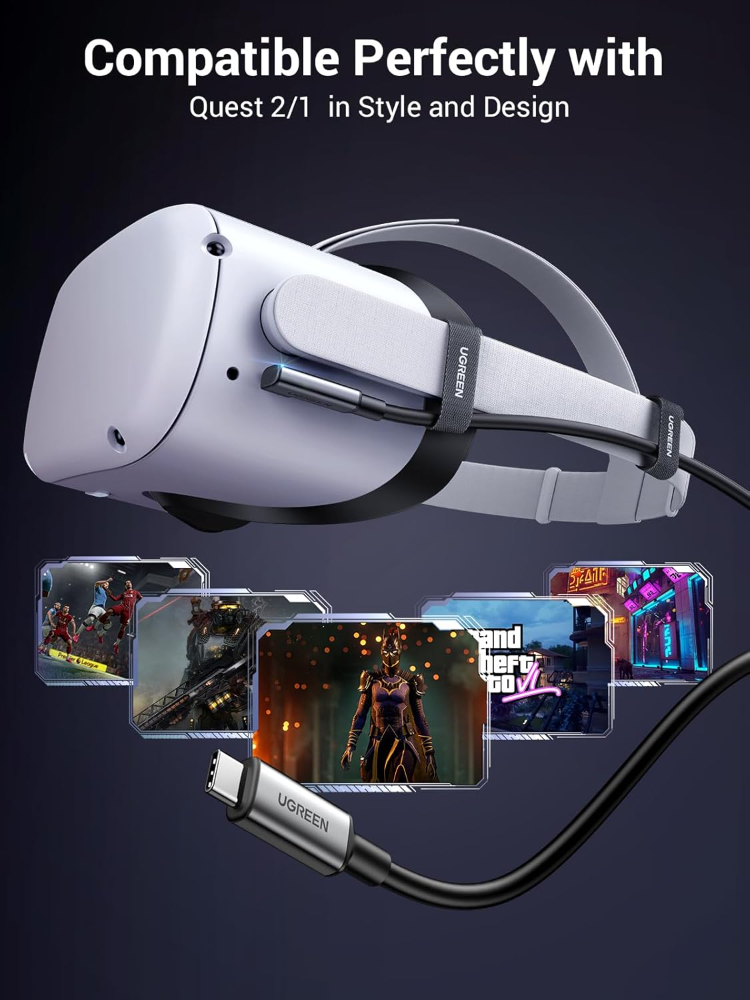 UGREEN Right Angle USB-C to USB-C Link Cable 5 m Black