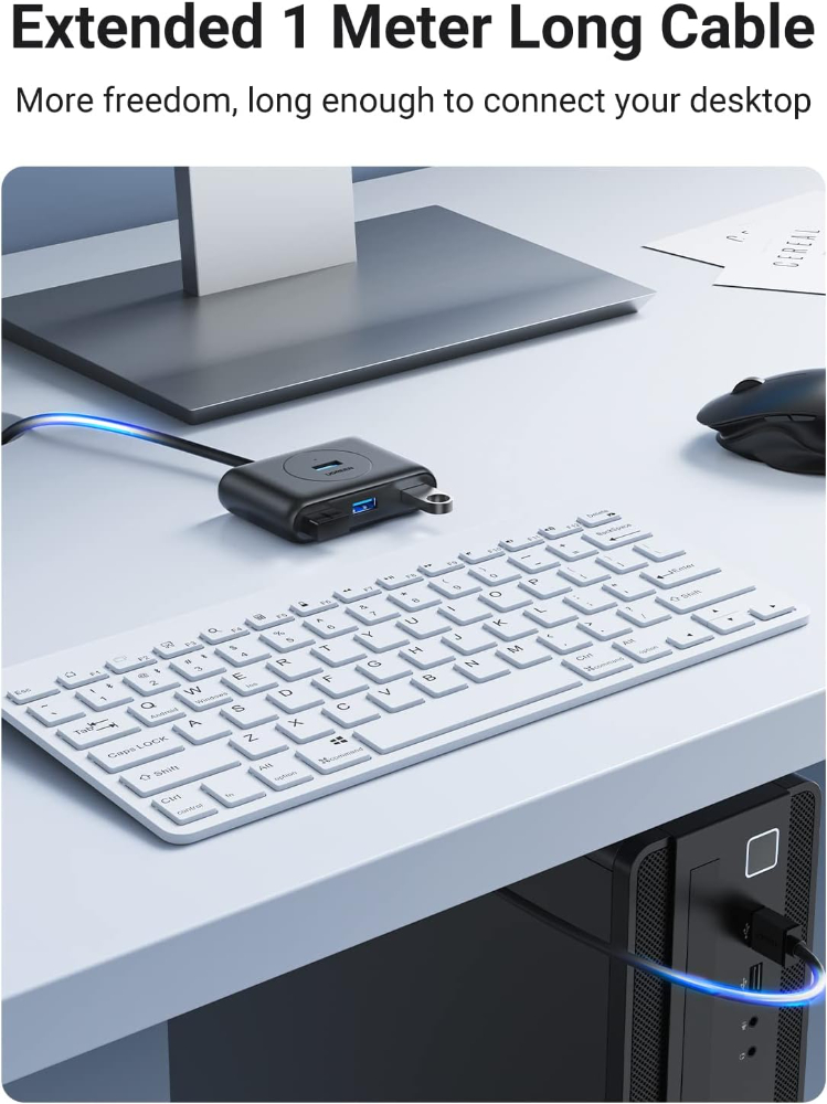 UGREEN 4-in-1 USB 3.0 Port Hub 5Gbps Data Transfer Adapter