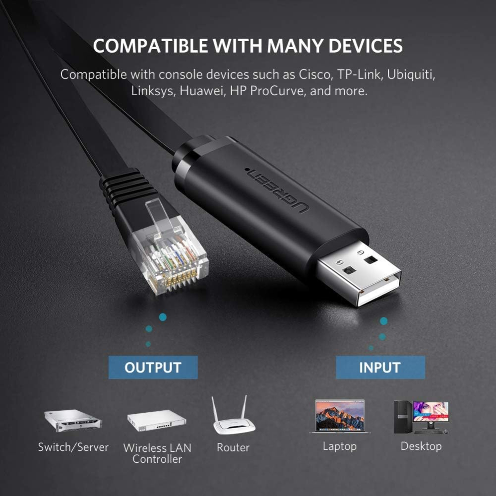 UGREEN USB to RJ45 Console Cable 1.5M