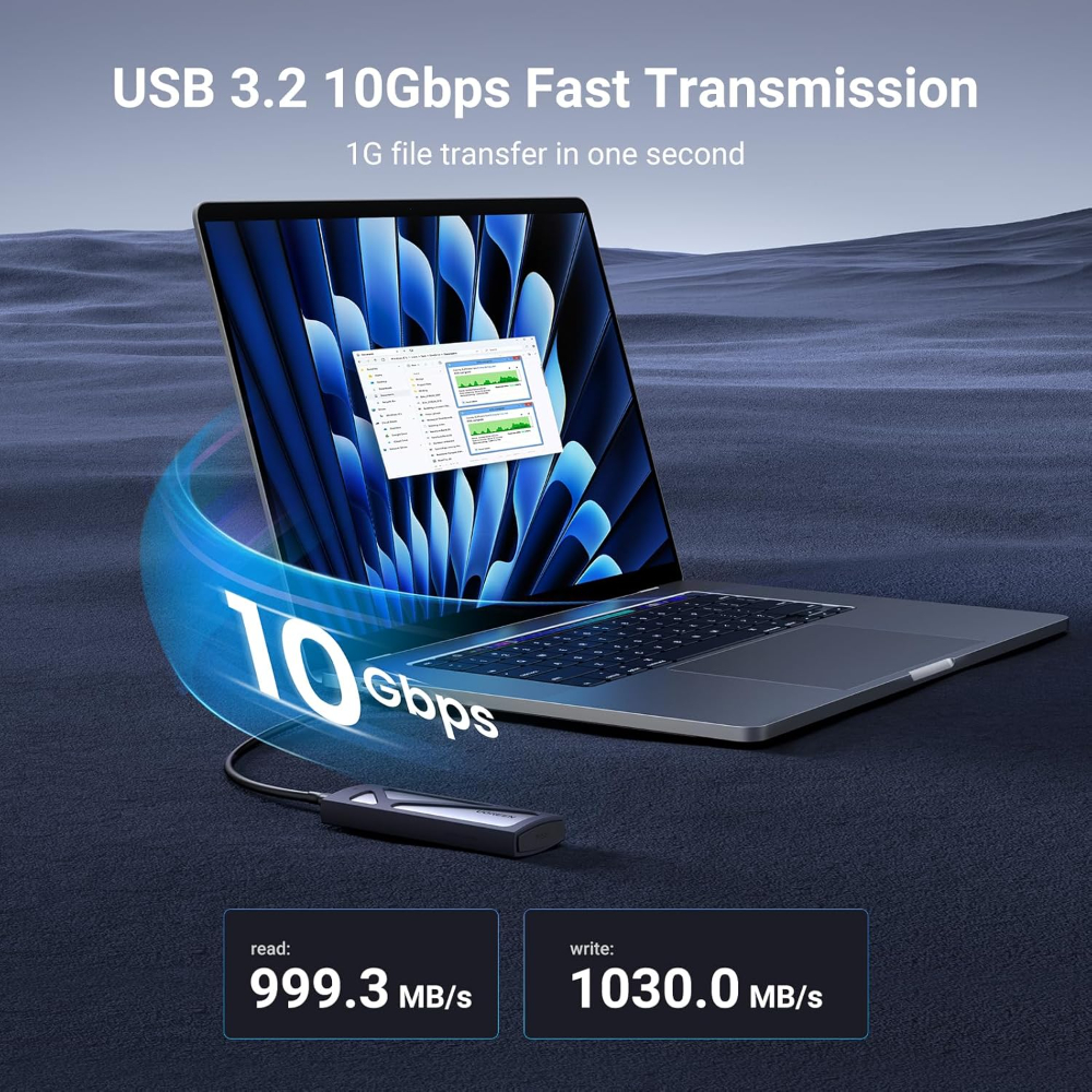 UGREEN M.2 NVMe SSD Enclosure 10Gbps USB 3.2 Gen 2