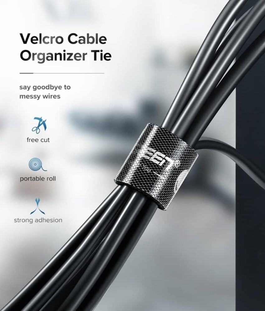 UGREEN 5M Adjustable Cable Organizer Straps