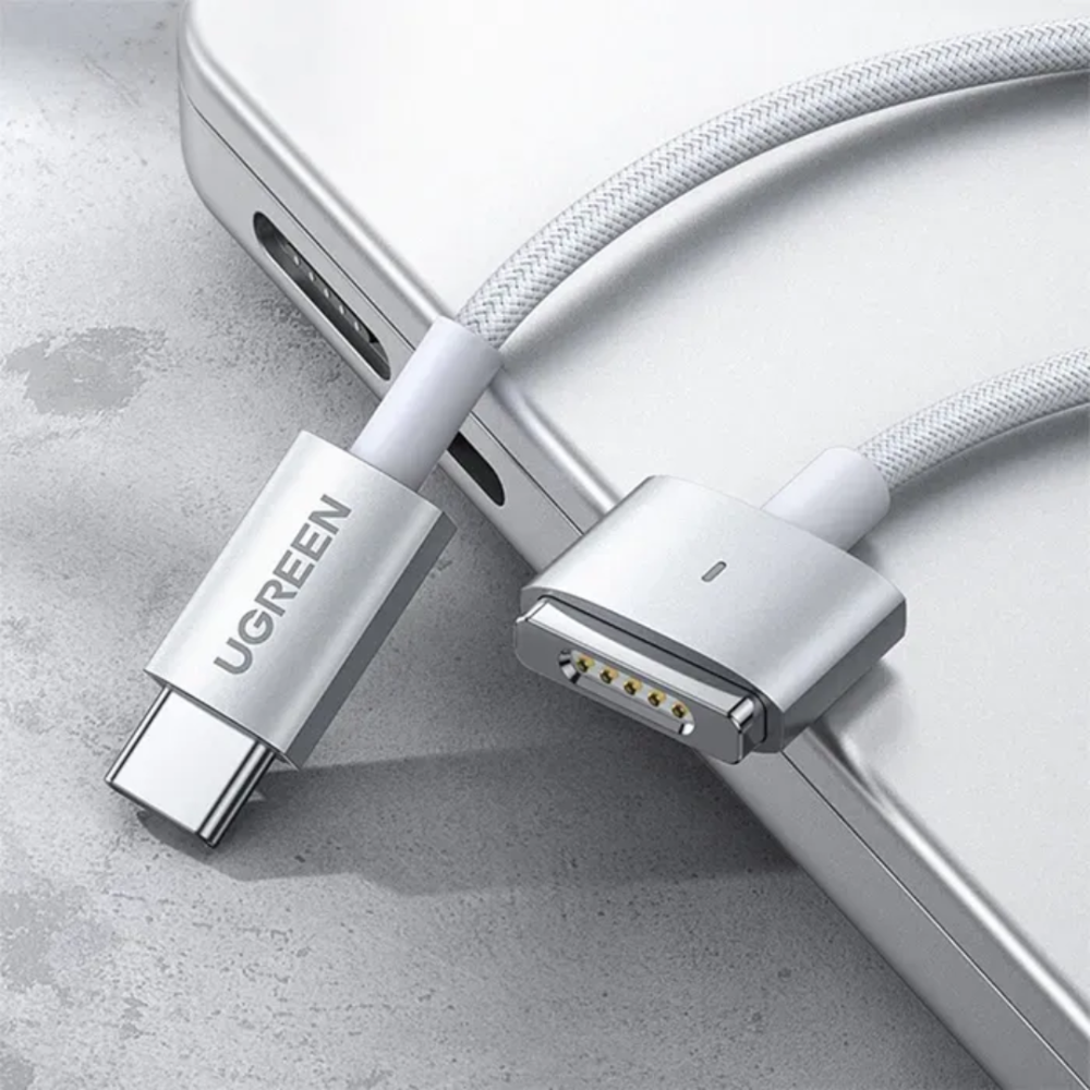 Ugreen 140W USB-C to Magsafe 3 Braided Charging Cable for MacBook Pro / Air – 2m