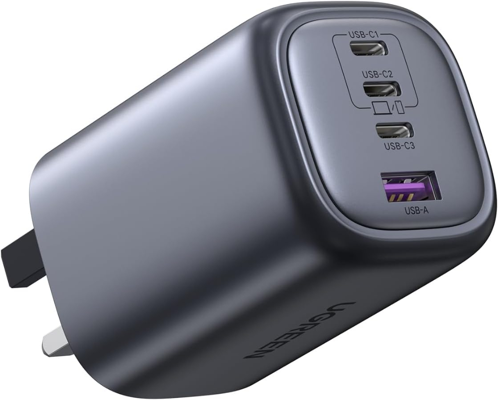 UGREEN USB C Charger 100W Fast Charger Plug Nexode 4-Port GaN Laptop Charger Compatible with MacBook Pro M3/Air, ThinkPad, Pixelbook, iPad Pro, iPhone 17 Pro/Air/17/16/15, Galaxy S24, etc