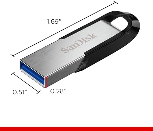 SanDisk Ultra Flair 3.0 128GB USB 3.0 Flash Drive – High-Speed Metal Pen Drive up to 150MB/s (SDCZ73-128G-G46)