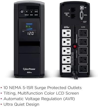 Lightwave LW 850VA 3-Pin UPS Backup Power Supply
