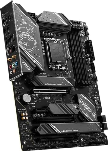 MSI Z790 GAMING PLUS WIFI ATX Motherboard – Intel Z790 LGA 1700, DDR5 up to 7200MHz, Quad M.2 Gen4, WiFi 7, 2.5G LAN, for 12th 13th 14th Gen Intel