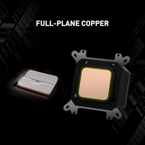 MSI MAG CORELIQUID A15 360 Black – 360mm AIO Liquid CPU Cooler, Triple 120mm ARGB Fans, EPDM Tubing, Metal Backplate, Mystic Light, Intel LGA 1700/1851 & AMD AM4/AM5
