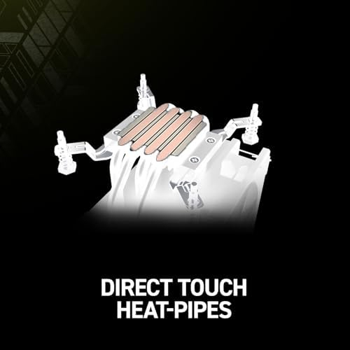 MSI MAG COREFROZR AA13 Tower Air CPU Cooler (White) – 120mm ARGB PWM Fan, 4 Heat Pipes, 240W TDP, Mystic Light, Intel LGA 1700/1851 & AMD AM4/AM5
