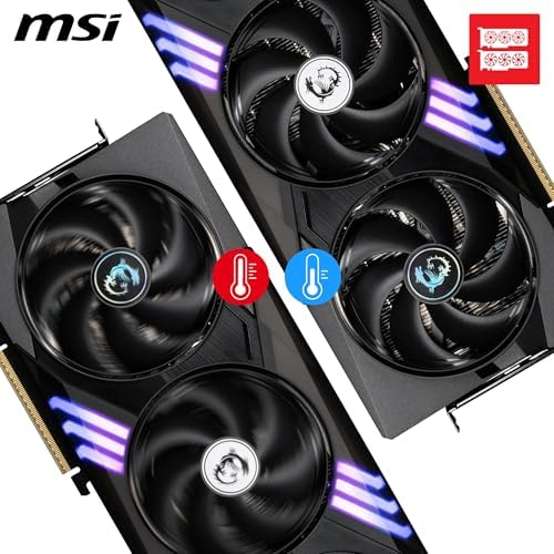 MSI GeForce RTX 5070 12GB GAMING TRIO OC Graphics Card – GDDR7, DLSS 4, PCIe 5.0, Tri-Frozr Triple-Fan GPU for 1440p & 4K Gaming