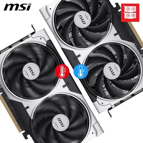 MSI GeForce RTX 5050 VENTUS 2X 8GB OC Graphics Card – GDDR7, DLSS 4, PCIe 5.0, Dual-Fan Gaming GPU for 1080p Gaming