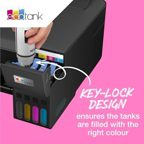 Epson 108 Light Magenta Ink Bottle 70ml – Genuine Refill for EcoTank L8050, L8100, L18050 (C13T09C64A)
