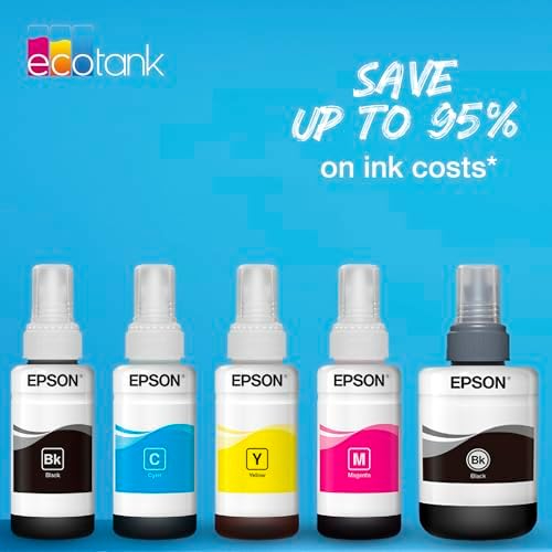 Epson T6644 Yellow Ink Bottle 70ml – Genuine Refill for EcoTank L100, L110, L120, L200, L210, L300, L355, L555 & More (C13T66444A)