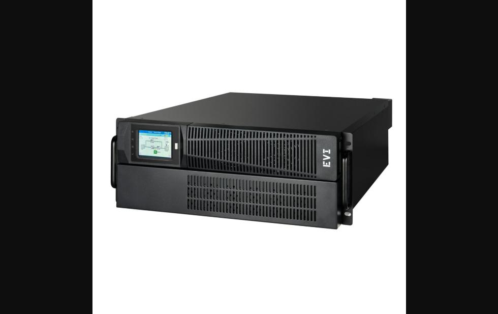 EVI 10000VA / 10000W Rack Mount Online UPS – Single Phase Double Conversion UPS with PFC, Touch Screen, External Battery Connector & SNMP Slot for Data Centres (EP-UPS10000P11OR)