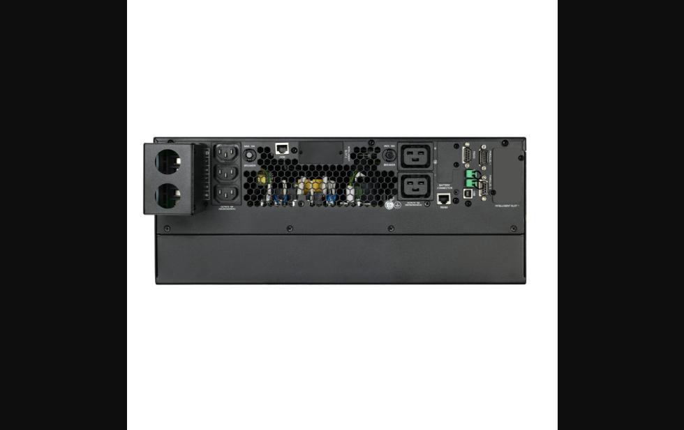 EVI 6000VA / 6000W Rack Mount Online UPS – Single Phase Double Conversion UPS with PFC, Touch Screen, External Battery Connector & SNMP Slot for Data Centres (EP-UPS6000P11OR)