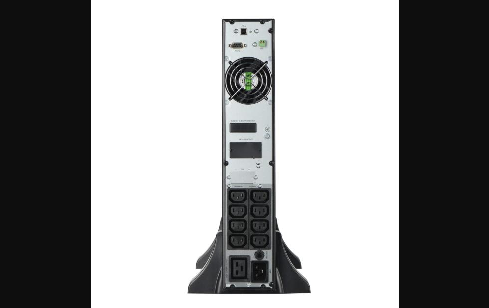 EVI 1000VA / 900W Rack Mount Online UPS – Single Phase Double Conversion UPS with PFC, LCD, 8 IEC C13 Outlets & SNMP-Ready for Servers & Network Racks (EP-UPS1000UC13OR)