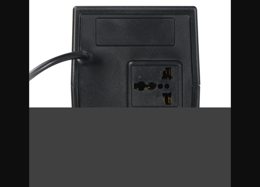 EVI 850VA / 480W Line Interactive UPS – Battery Backup & AVR Surge Protector with 2 Outlets for PC, Router & CCTV (EP-UPS850UU2-UK)