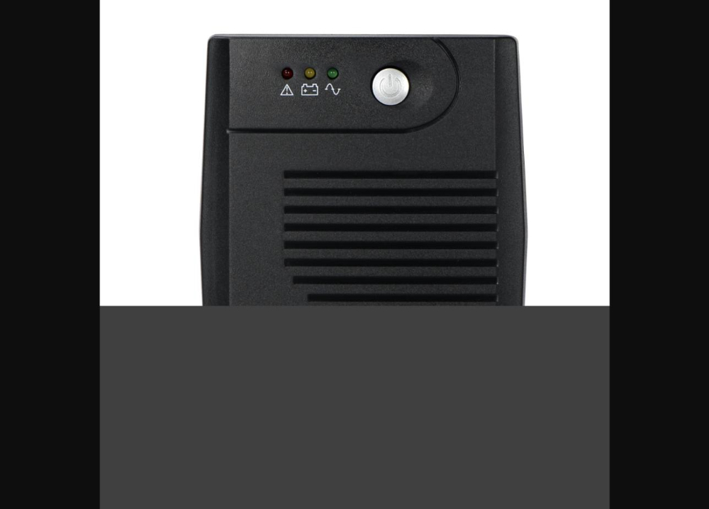 EVI 650VA / 360W Line Interactive UPS – Battery Backup & AVR Surge Protector with 2 Outlets for PC, Router & CCTV (EP-UPS650UU2-UK)