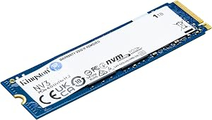 Kingston SNV3S 1TB NVMe M.2 PCIe Gen 4x4 2280 SSD – Up to 6000MB/s, High-Performance Internal Solid State Drive for Gaming & Creators