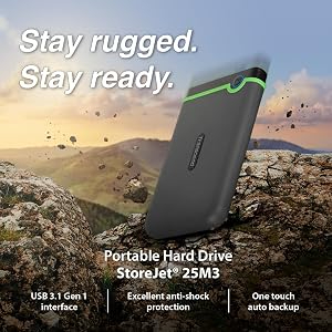Transcend Storejet 2TB Portable USB 3.0 Hard Disk