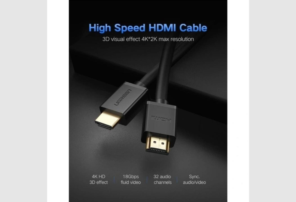UGREEN HD104 HDMI 4K Cable Male to Male 20m -Black