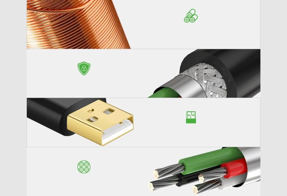 UGREEN US121 USB 2.0 Male to USB A Female Active Extension Cable with Chipset 5M