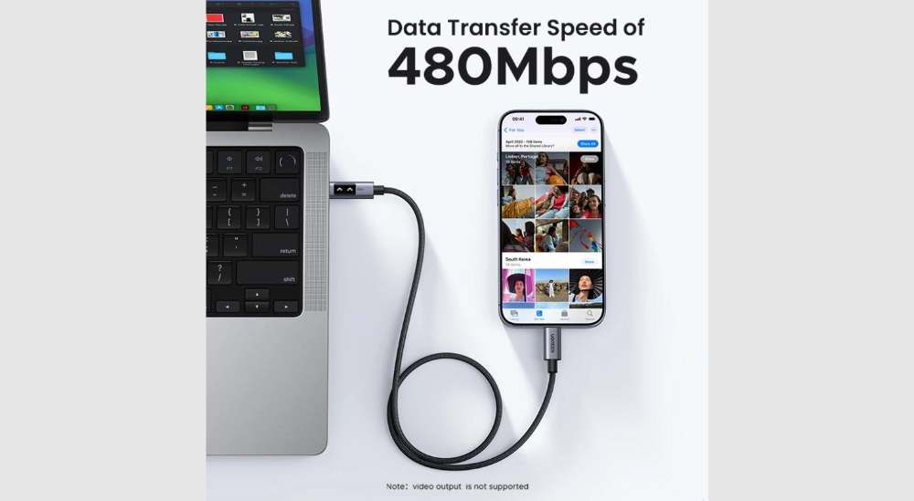 UGREEN Uno USB-C to USB-C PD Fast Charging Cable 5A Max 1m