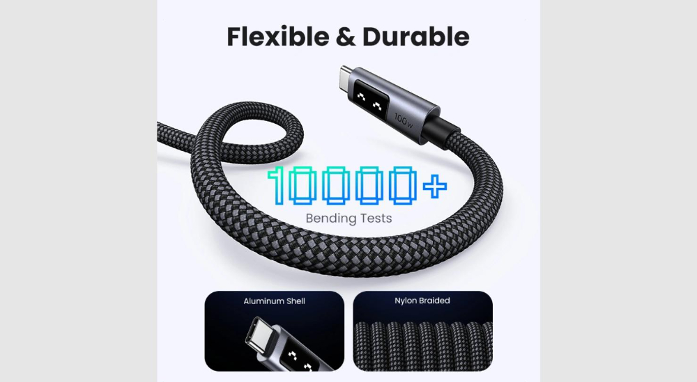 UGREEN Uno USB-C to USB-C PD Fast Charging Cable 5A Max 1m