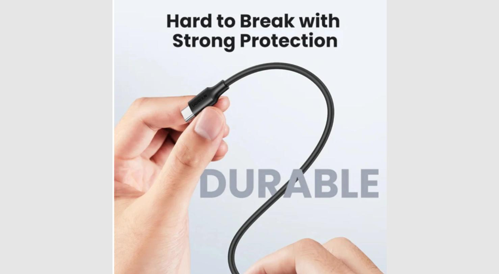 UGREEN USB-C to USB-C PD Fast Charging Cable 3A Max Black 1m