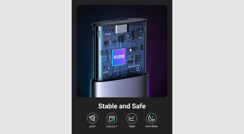UGREEN USB-C Female to M.2 M-Key 10G Enclosure C TO C Cable 50cm